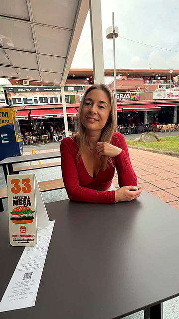 College Slut Flashes Her Juicy Tits at Burger King After Craving Some Dick'