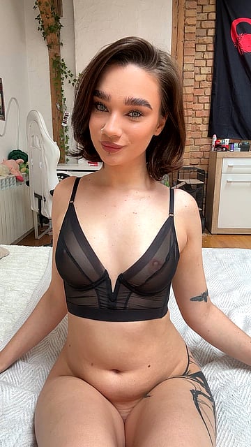 Fuck, these college tits are so damn good to touch - Amateur boob play in my dorm'