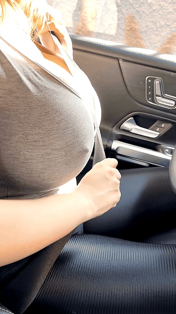 Fuck yeah! I'm giving a wild ride to campus in my car - full college bang with dirty talk and creampie'