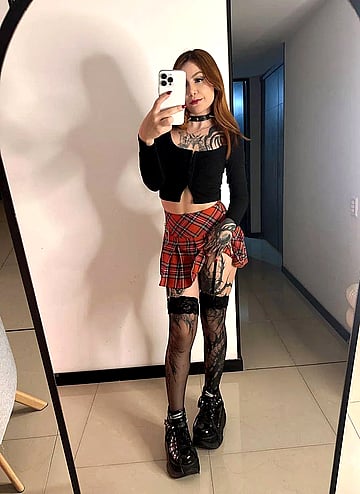 Fuck yeah! My college uniform is almost complete – just missing the panties!'