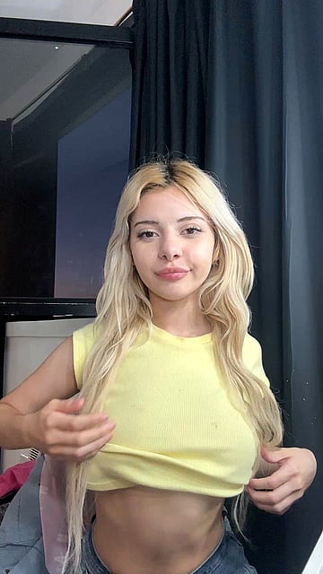college girl in a tight top'
