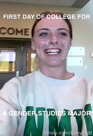 Sucking His Cock on the First Day of Class at Campus Dirty Slut'