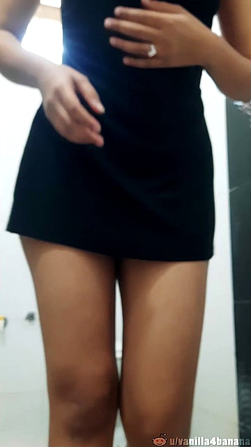 Yashna Kapoor Teasing in a Slutty Black Dress - University Babe Gets Naughty'