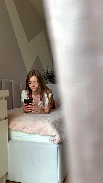 Stepbro Caught Me Masturbating - Dirty College Girl Gets Off'