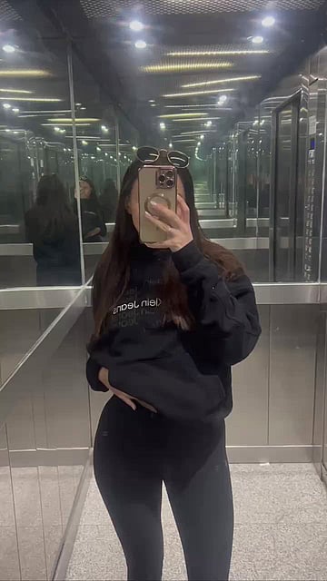 Naughty Elevator Surprise: My Tits Out for the World to See'