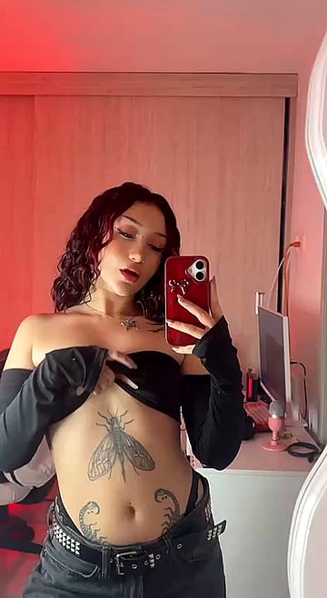 Fuck Yeah You'd Date This Goth Slut With Perky Little Tits - Watch Me Get Creamed'