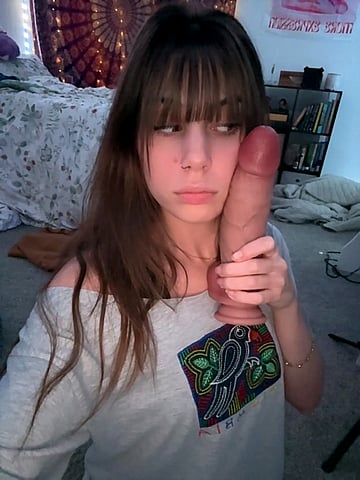 Aria Gets Her First Dildo: Watch This Naughty College Slut Explore Her Pussy Alone in Her Dorm Room - Amateur Masturbation Pic'