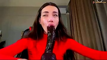 Daily Deep Throat Training for Slutty Goonettes: Gagging on Massive Toy Daily Deep Throat Training for Slutty Goonettes: Gagging on Massive Toy