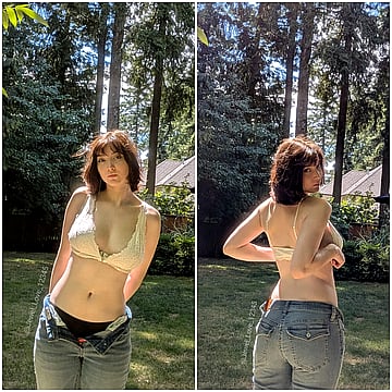 Would you fuck me out in the sunshine? I'm a hot college slut craving your cock!'