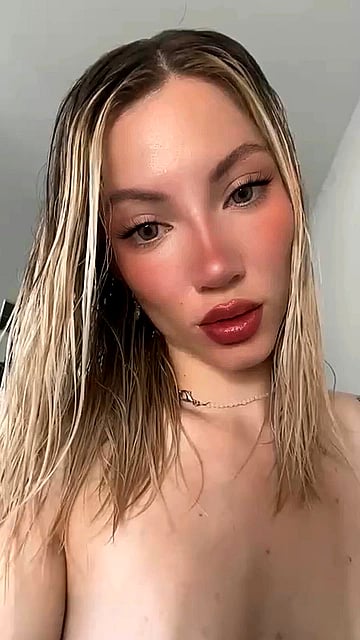 Watch This Blonde Babe with Killer Tits and Tattoos Go Solo and Tease You Hard'