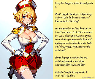 She's a nutcracker with a job to do… [AI Image]