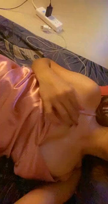 Watch Amber's All-Day Bed Session: Big Tits Teasing and Solo Play for Your Pleasure'