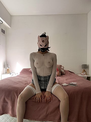 Fuck yeah, this slutty uniform's got me dripping wet and begging for cock - my horny college ass needs you now!'