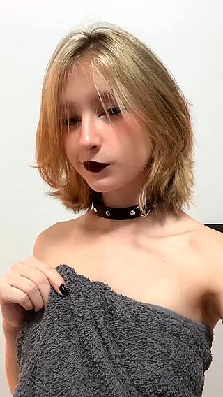 Tiny College Goth Dares You to Join Her Shower - Can You Resist?'